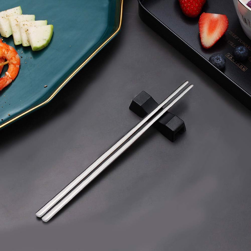 YFWOOD 10 works Stainless Steel Chopsticks, Korean Chopsticks, Non-Slip, Dishwasher Safe, A-chopsticks - Image 5