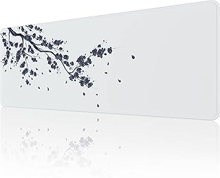 EFISH Alfombrilla de ratón (800×300×3MM) Extendido alfombrilla de ratón grande alfombrilla de escritorio,bordes cosidos alfombrilla de ratón,base de goma antideslizante,XL Gaming Mouse Pad Gris