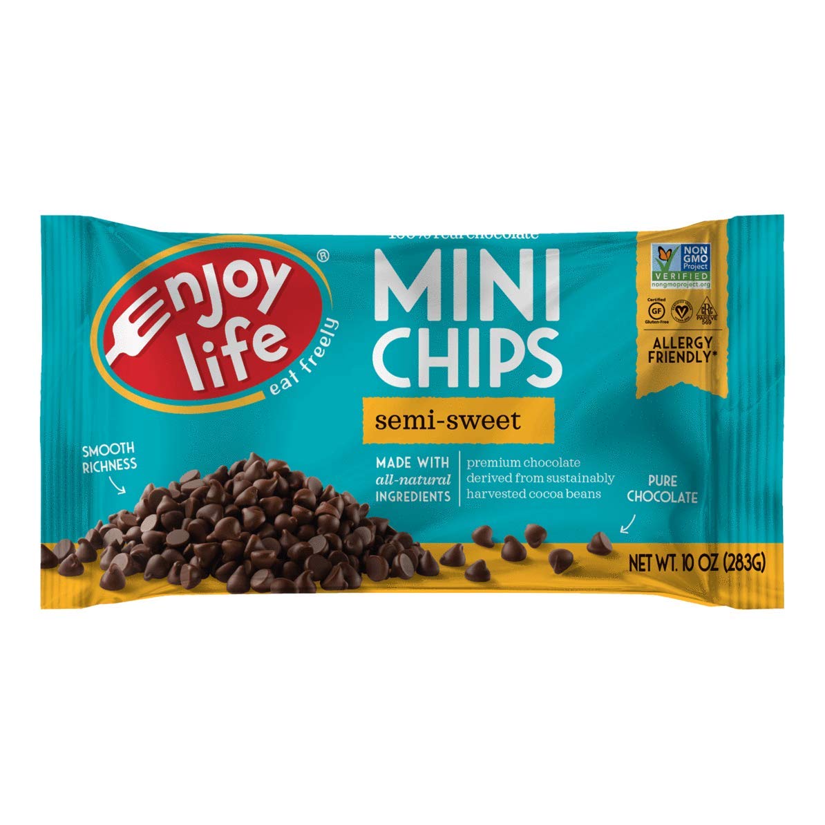 Enjoy LifeFoods Semi-Sweet Chocolate Chips Gluten Free (12x10 OZ)12
