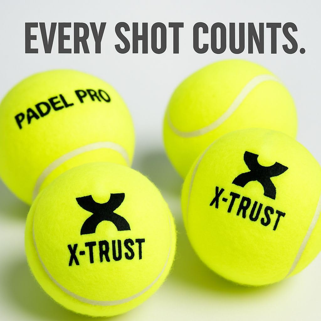 X-Trust Padel Pro X2 Padel Balls | 12 Cans for Ultimate Performance