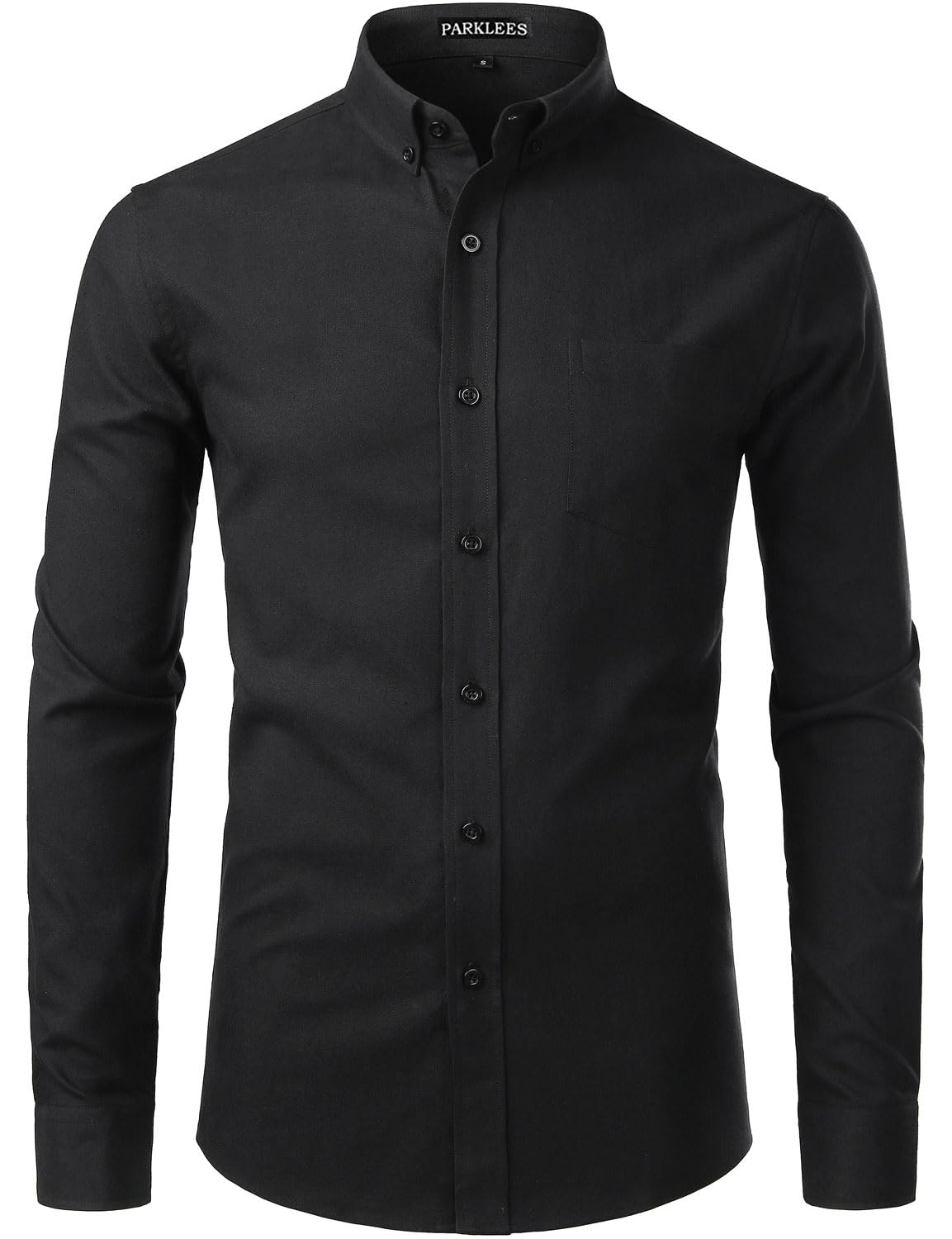 PARKLEES Chemise Oxford décontractée à manches longues pour homme