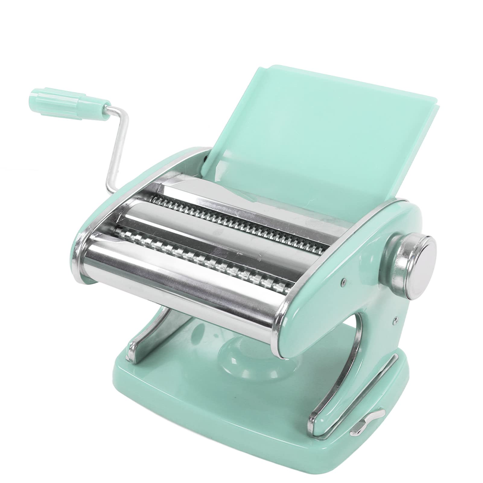 Ejoyous Máquina para Hacer Pasta, Máquina para Hacer Pasta de Acero Inoxidable, Prensa Manual de Fideos con Base de Succión, Esquinas Redondeadas, Fácil Limpieza, para y Fideos Caseros para Familias