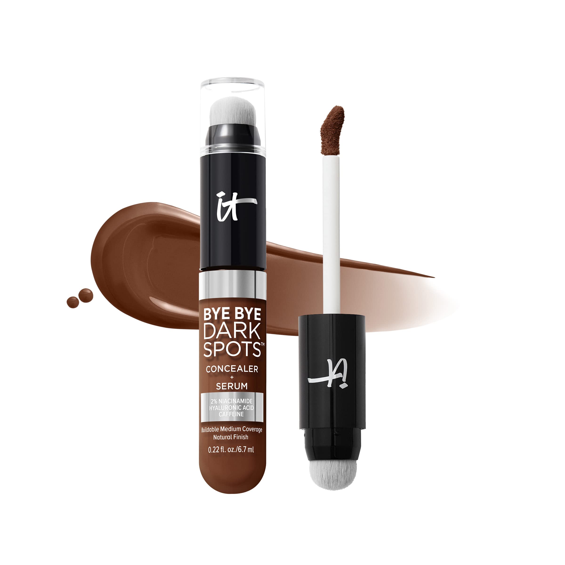 iT Cosmetics, Bye Bye Dark Spots Concealer, Niacinamide & Caffeine