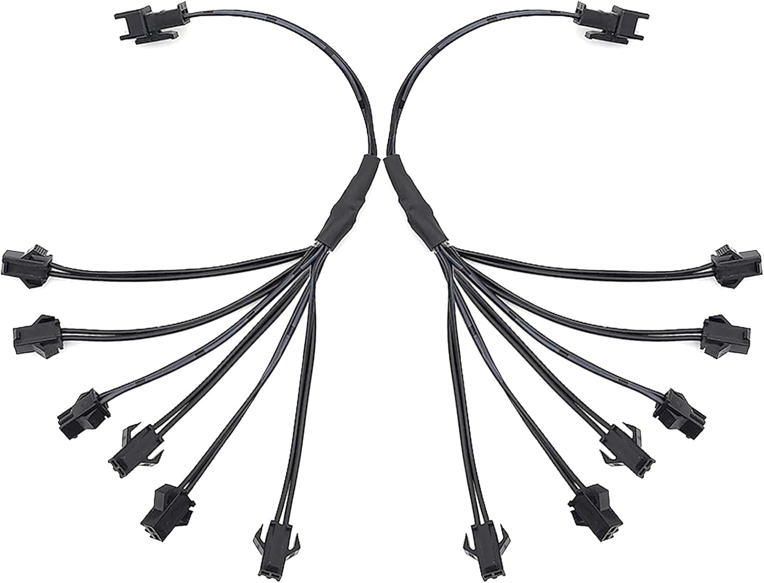 El Wire Extension Cable 2Pin, 1.3Ft EL Wire Splitter 6 Way