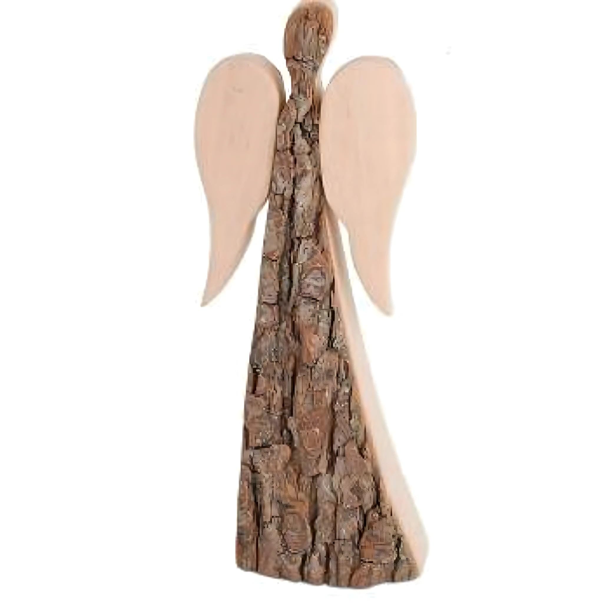 Dolfi | Angel in Bark 24 cm 24 cm | Natural Wood in Val Gardena | Nativity Figure