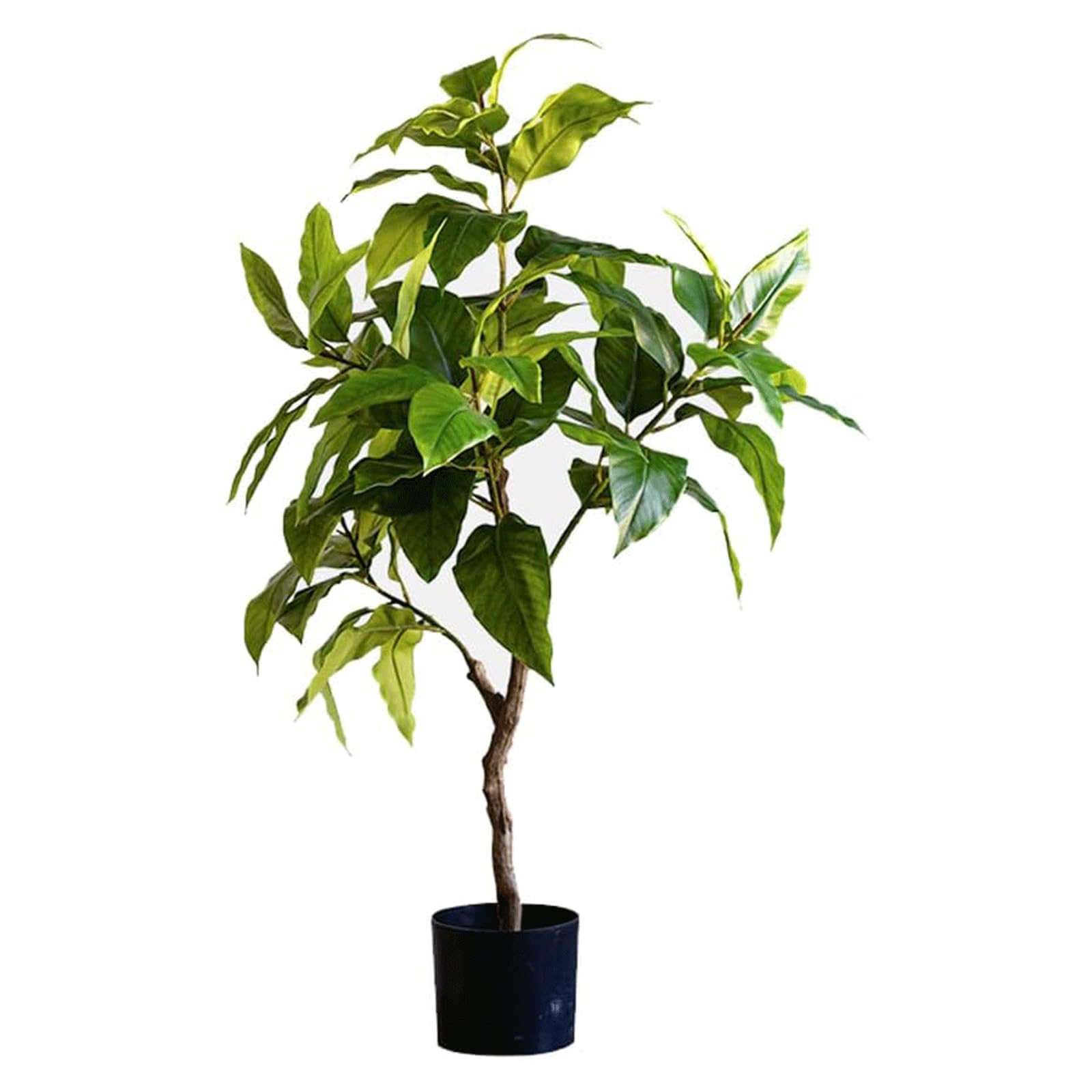 HCZKIUJY Artificial Trees 3.9ft Artificial Plants Vivid Laurel Fake Tree Realistic Faux Plant for Indoor Outdoor Home Office Decor