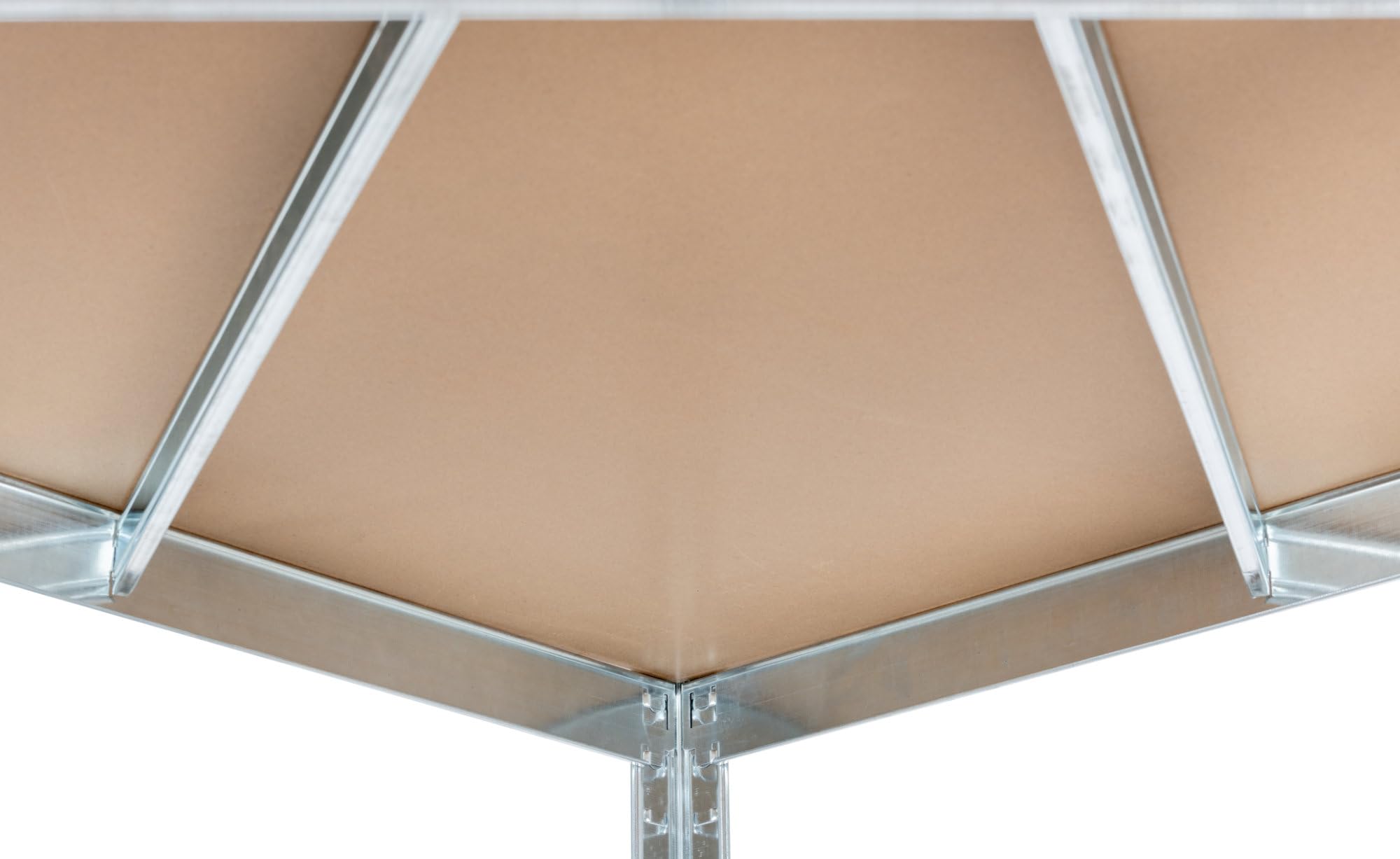 Stagecaptain Estantería Esquinera de Almacenaje Heavyrack con Baldas | Estantería robusta de montaje por encaje para almacenes, sótanos y despensas, Compatible con estanterías HR-175 Heavyrack