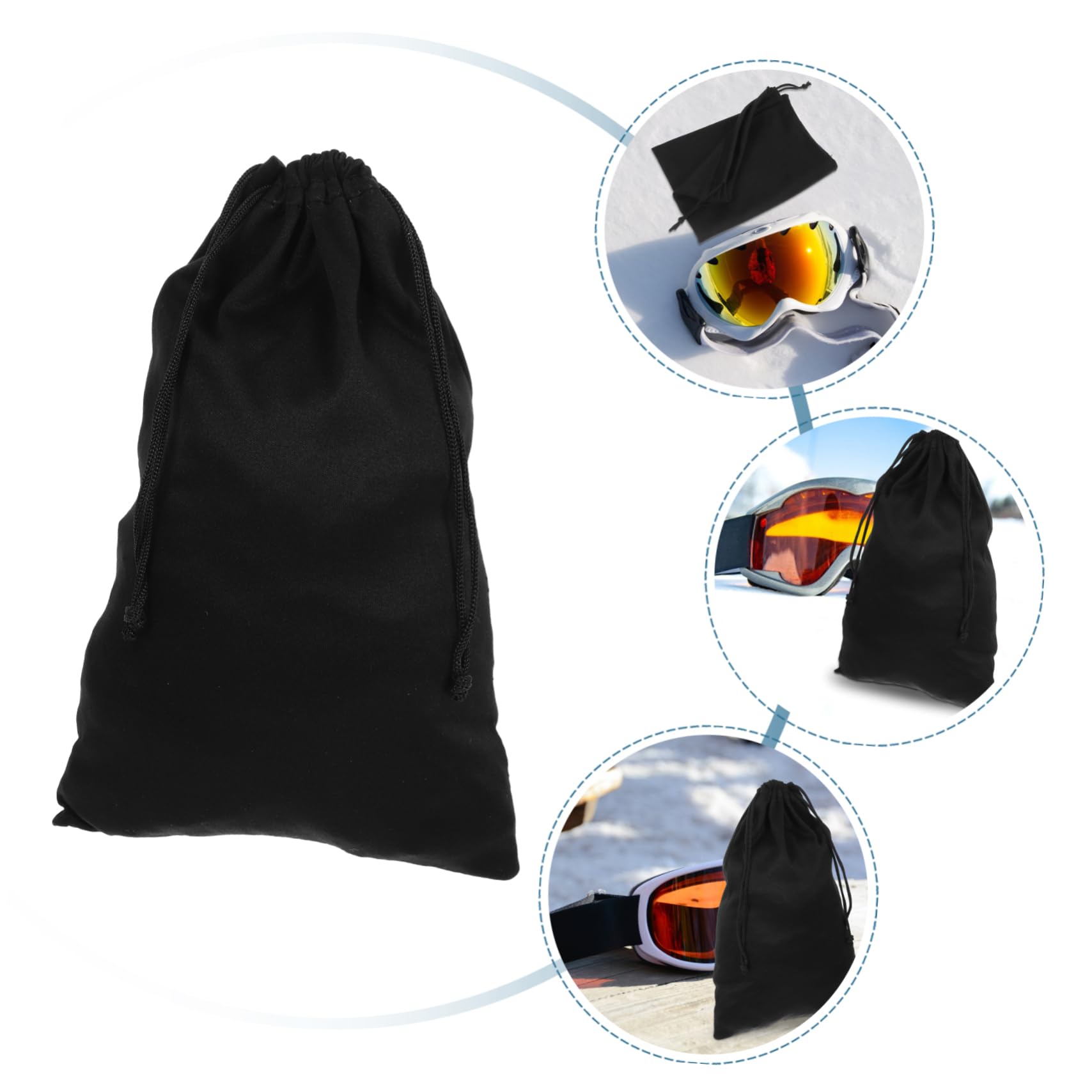 KOMBIUDA 100pièces Pochette De pour Lunettes De Ski Transport Réglables pour Masques De Neige