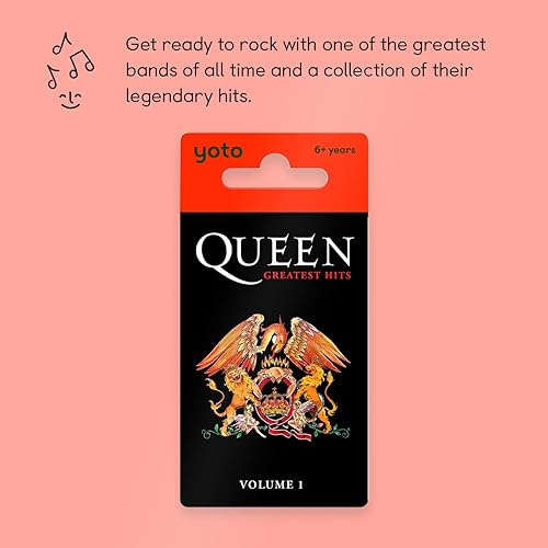 Miniatura 2 de YOTO Queen: Greatest Hits Volume 1 - Tarjeta musical para niños para usar con reproductor y mini dispositivo de audio todo en 1, escucha sin
