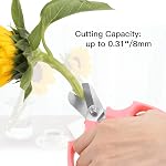 Housolution Pousses florales en acier de qualité supérieure Paille de taille Fruits de fleur Ciseaux de feuille Outil de coupe à la main pour le jardinage des fleurs, rose