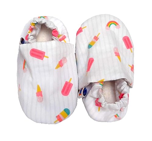 Comfortable Baby Booties Shoes for Baby Girl & Boy - Ice Cream Print