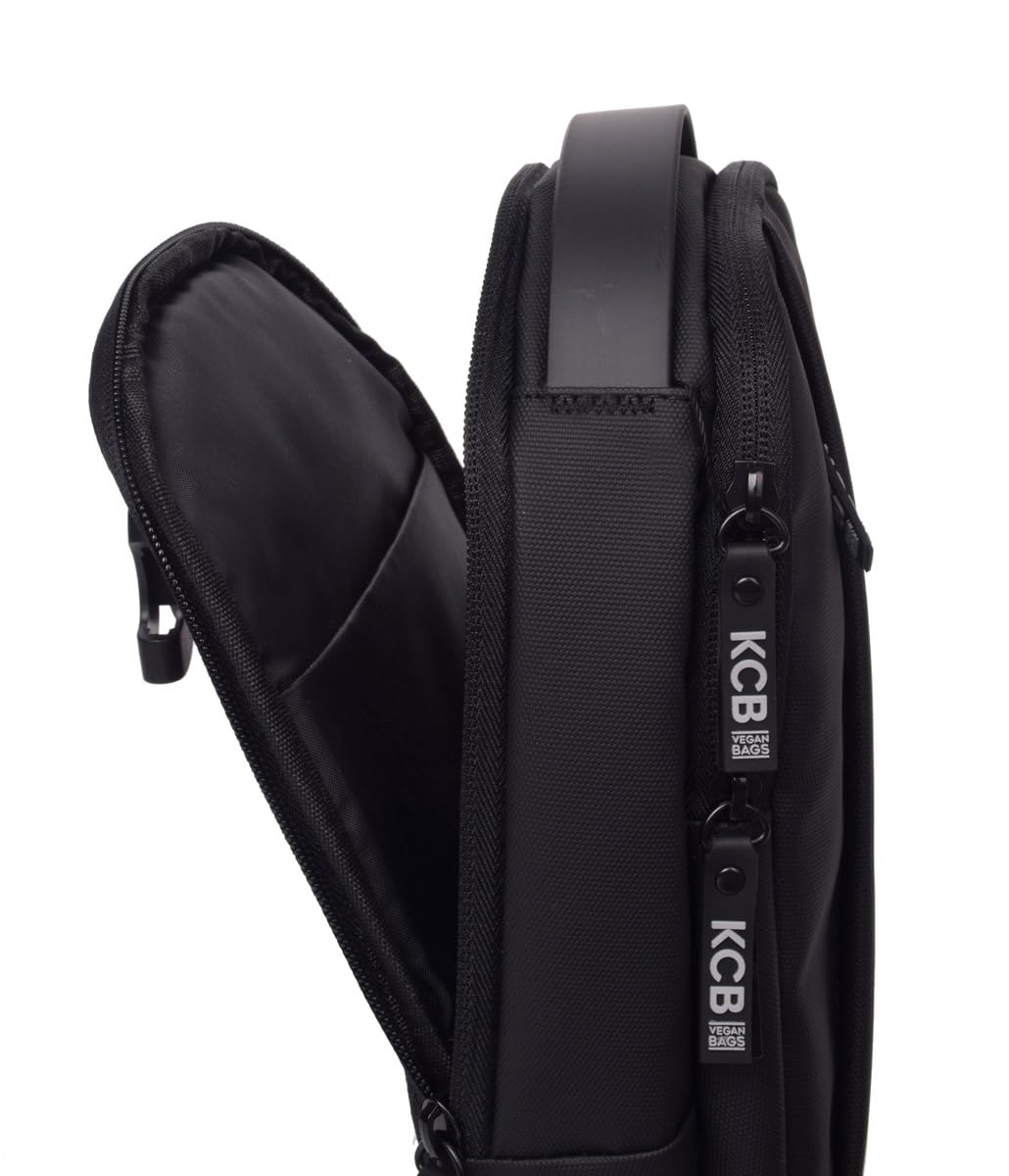 KCB Bolso Riñonera de Hombre Urban | Diseño Espacioso y Práctico | Bolsillos Multiusos | Asas Ajustables | 100% Vegano