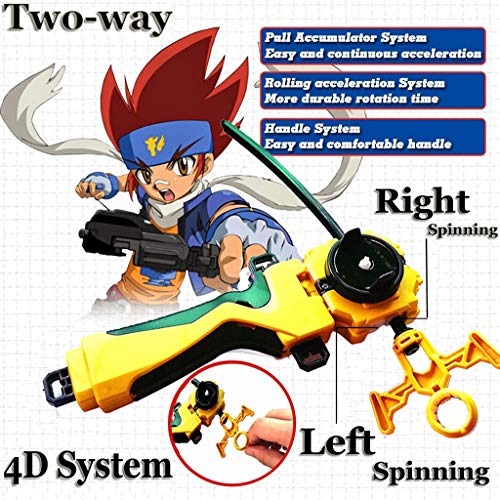 Bey Battle Evolution Blade Turbo God Bay B-128 Booster Super CHO-Z SPRIGGAN.OW.ZT Gyro Starter Set Gold Lr Launcher Grip Batting Top Games & Accessories Bey Burst Gaming Tops Spinning Toy Gift for Boy - Thumbnail 7