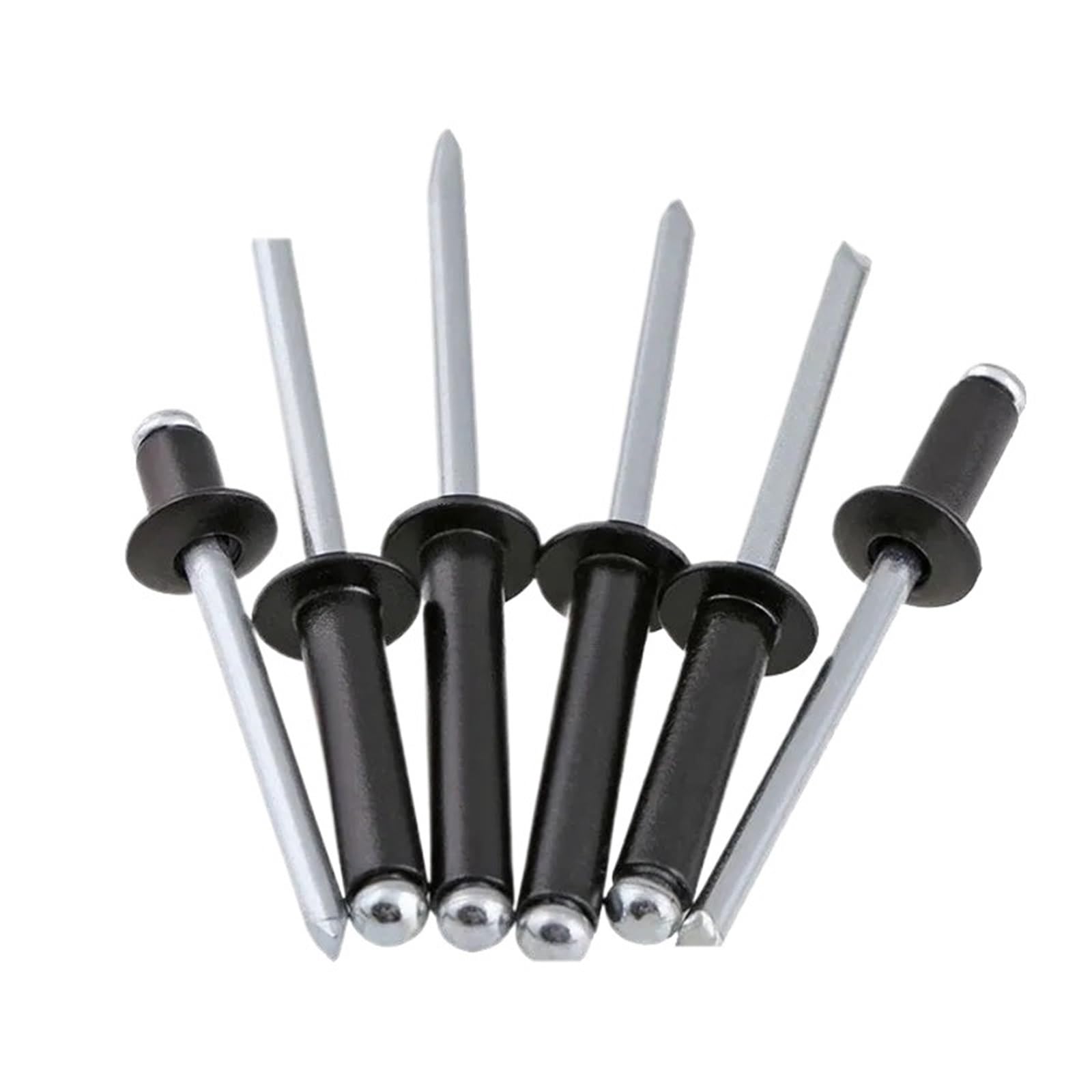Rivets aveugles M2.4x12mm de fixation en aluminium noir pour bateau