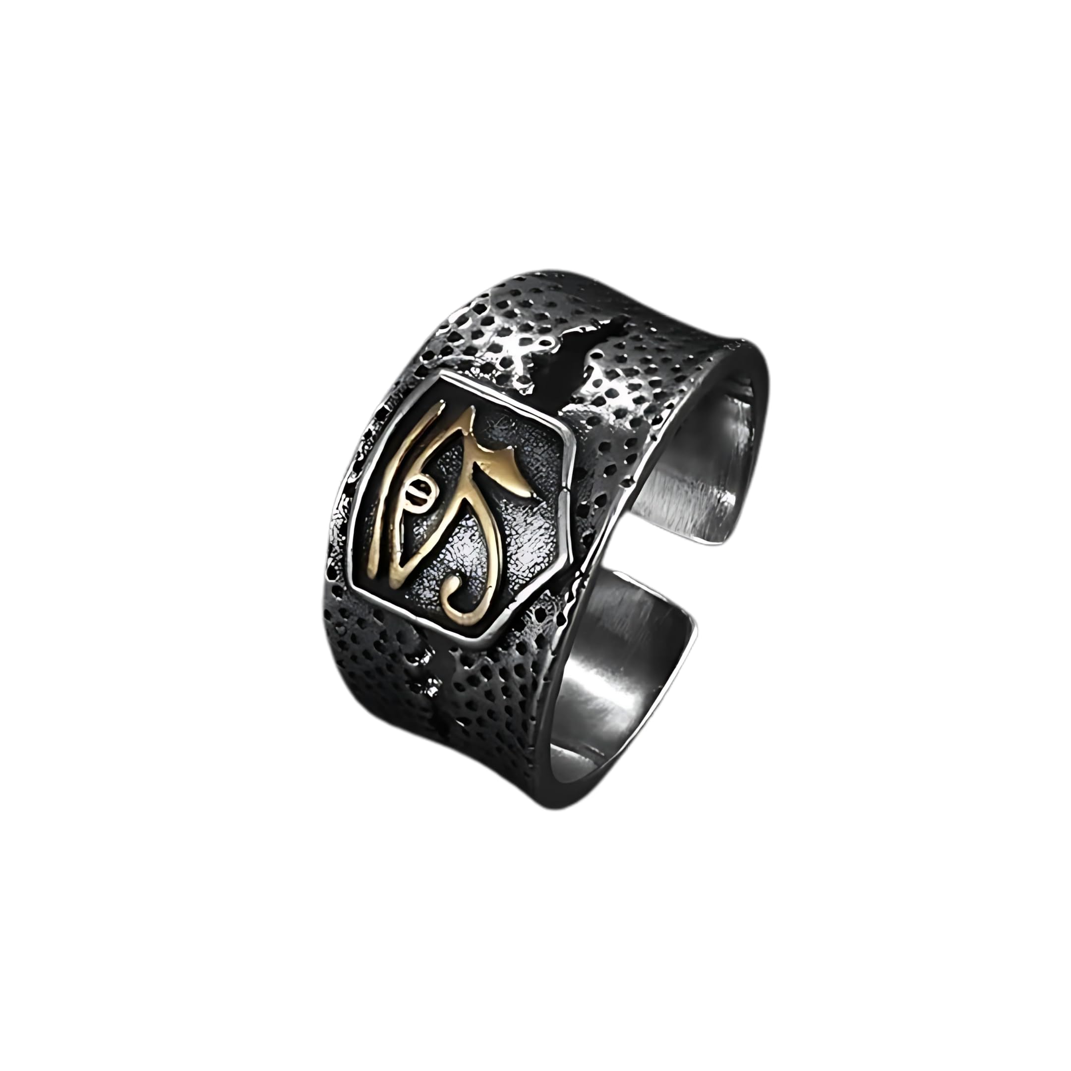 HORUS EYE OF GOD - Copper Adjustable Ring for Men and Boys