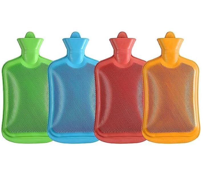 AANAHIL Rubber Hot Water Bag, for Joint Pains, Menstrual Cramps & Muscle Relief, 1000ML Capacity, Assorted Colours