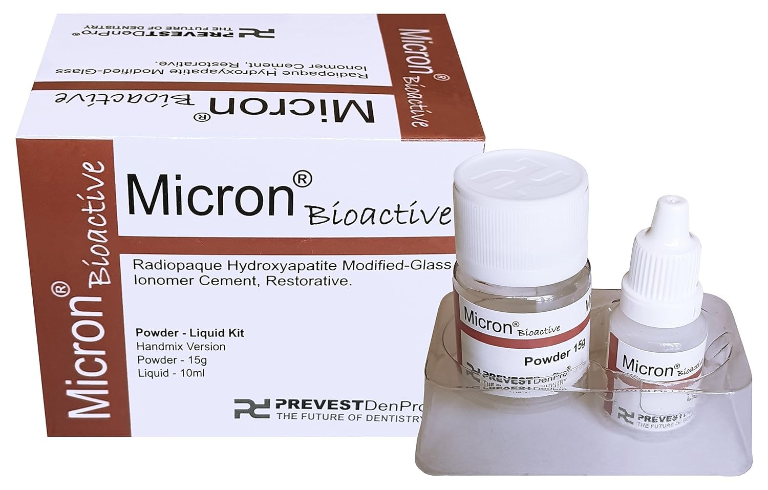 Ciment verre ionomère bioactif radio-opaque DenPro Micron à l'hydroxyapatite modifiée
