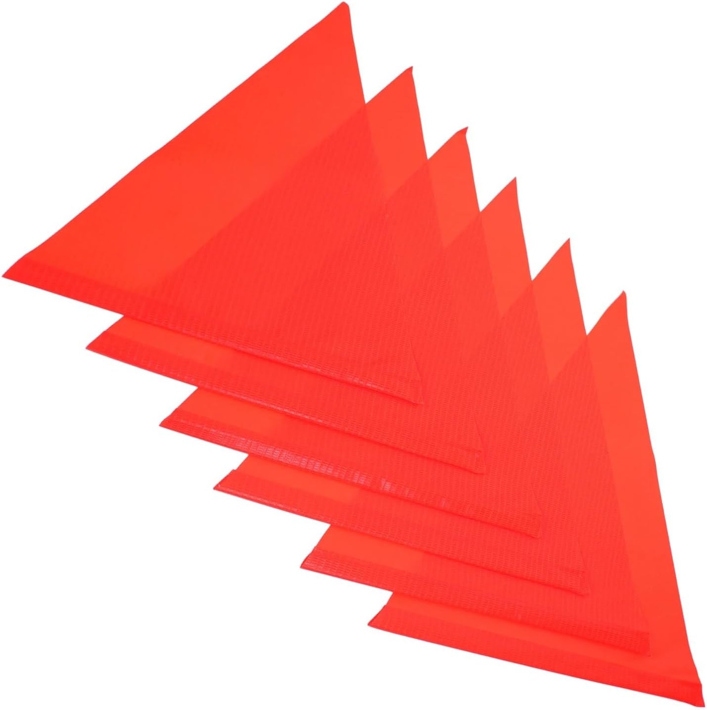 Durable 20/50 Pcs Reflective Flag Warning Pennant Bike for The Sign Cycling Pvc Triangle Safety(50PCS)