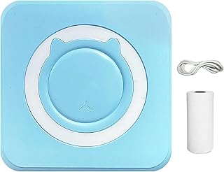 Portable Phone Printer, ABS Inkless Instant Printers with USB Charging, Wireless Mini Sticker Printer, Portable Pocket Printer for Children DIY