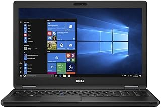 DELL Latitude 5580 15.6" HD Laptop (6th gen Intel Core i5 6300U , 256 GB SSD, 8 GB DDR4 RAM,Win 10 Pro) ,Black,KY58D (Refurbished)