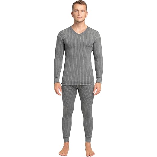 HEATEK Mens Thermal Set V Neck Full Sleeve