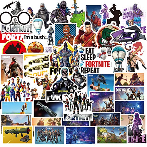 フォートナイト バトルロイヤル ステッカー シール 可愛い FOR Fortnite 『2022年・参上!』 防水 セットスーツケースステッカー お気に入りのスーツケース 贈り物 防水シール スーツケース バイク ヘルメットなど適用 誕生日プレゼント 萌えグッズ (FOR Fortnite, 46枚)
