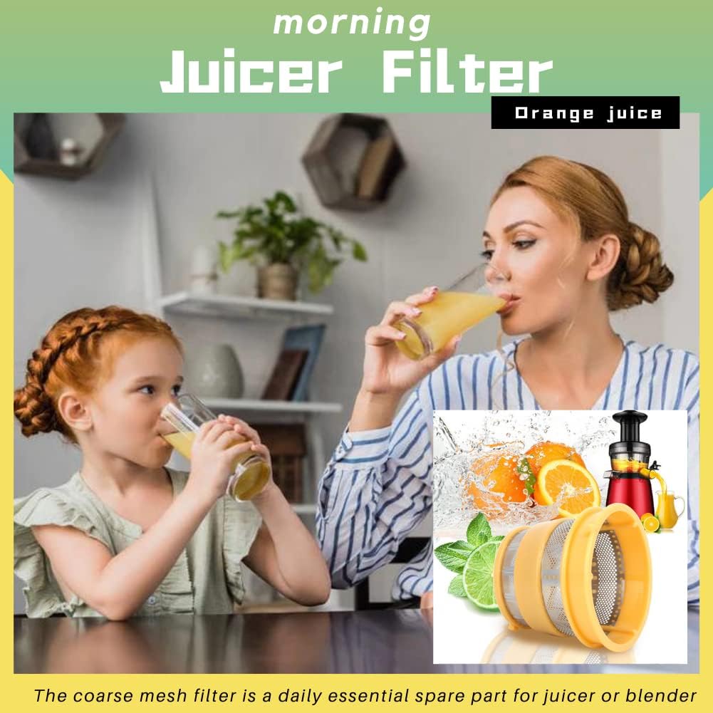 Juicer Filters Juicer Fine Mesh Filter Strainer Stainless Steel Juicer Blender Coarse Mesh Filter Replacement Parts Fit for HU500DG/HU780 : Home & Kitchen