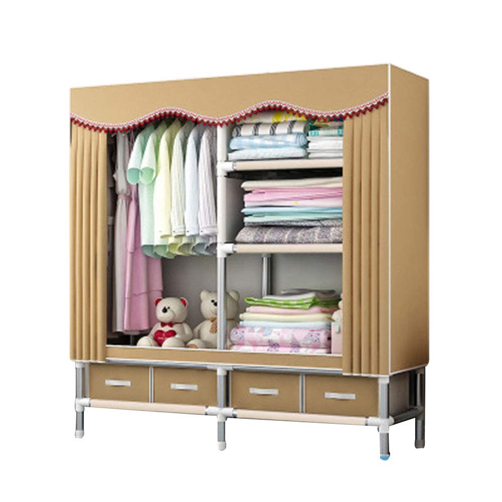 Armoire-penderie portable idéale pour organiser une chambre d'étudiant ou un dressing d'amis
