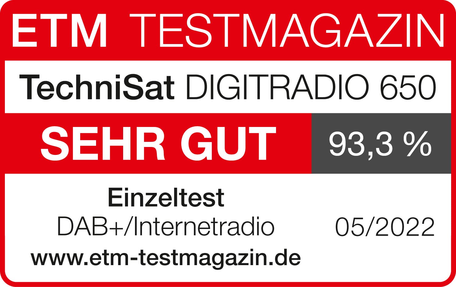 Technisat DIGITRADIO 650 - Kompaktanlage mit 70 Watt 2.1 Lautsprecher-System (Musik-Anlage mit Internetradio, DAB+, UKW, CD-Player, Bluetooth, App-Steuerung, Qi Ladestation, Spotify & Amazon Music)