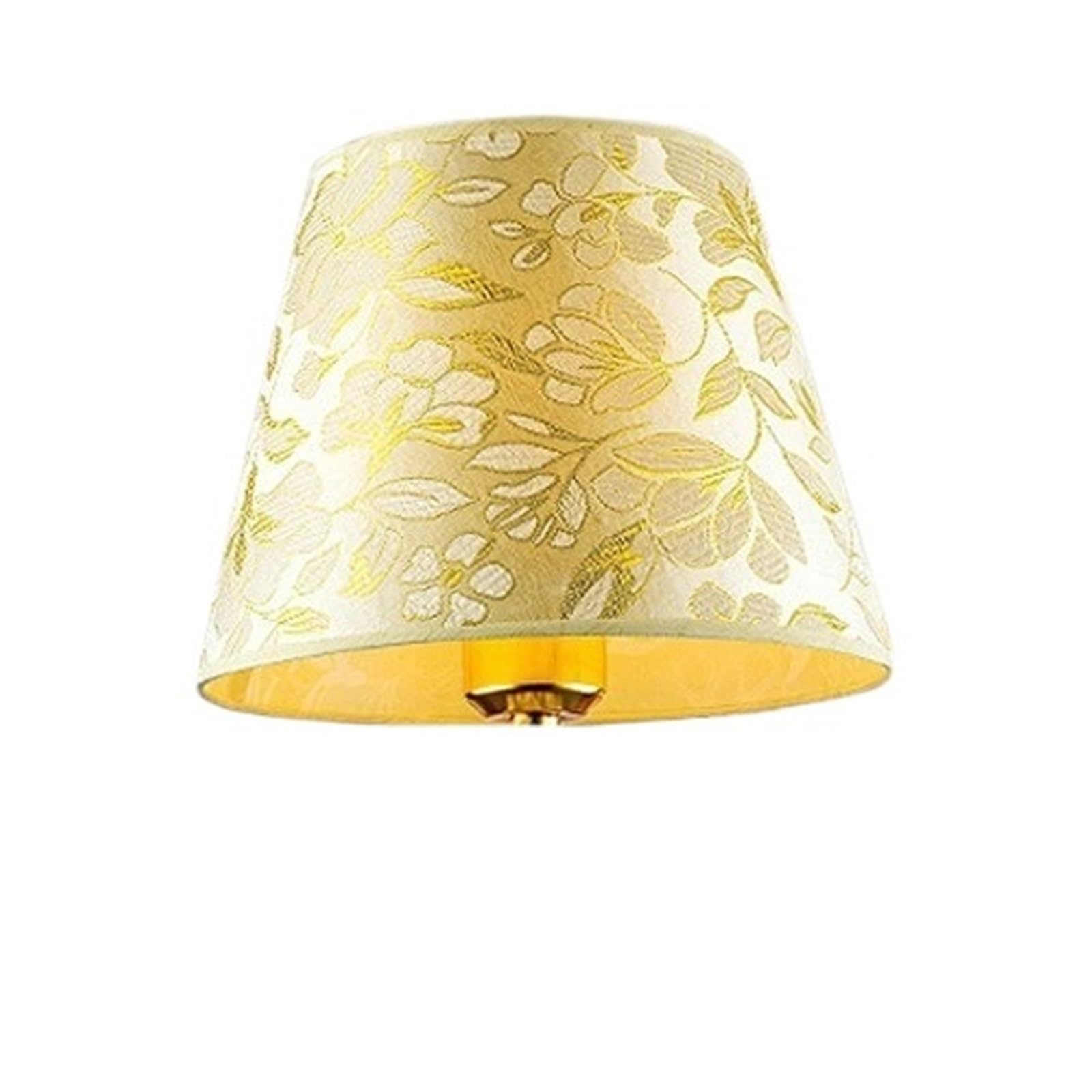 QXBFNDC Lampshade Table Lamp Shades Handmade DIY Linen Fabric for Wall Lamp Floor Lamp Golden Lighting Accessory(Color2)