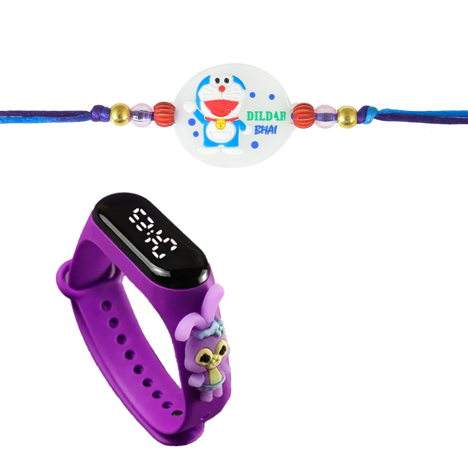 Pack Of 1 Kids Rakhi With 1 Led Touchscreen Watch Kids Rakhi and Gift Combo For Raksha Bandhan For Little Brother Sister With Roli Tilak Pack-image-43