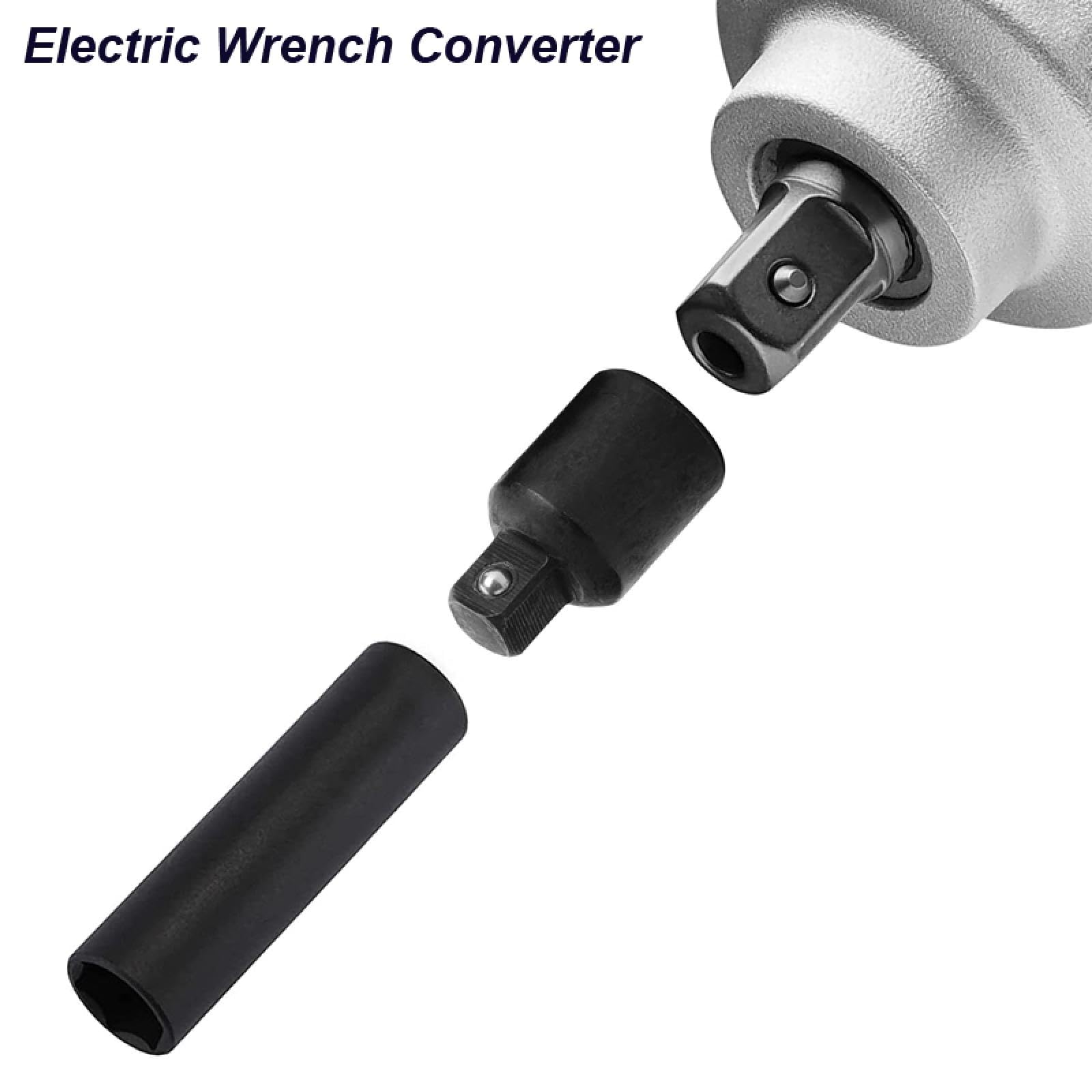 Adaptateur de douille à impact, convertisseur, manchon réducteur, clé électrique, clé à cliquet, clé 1/2, 3/8, 1/4, outil de réparation automobile (convertisseur de douille BK)