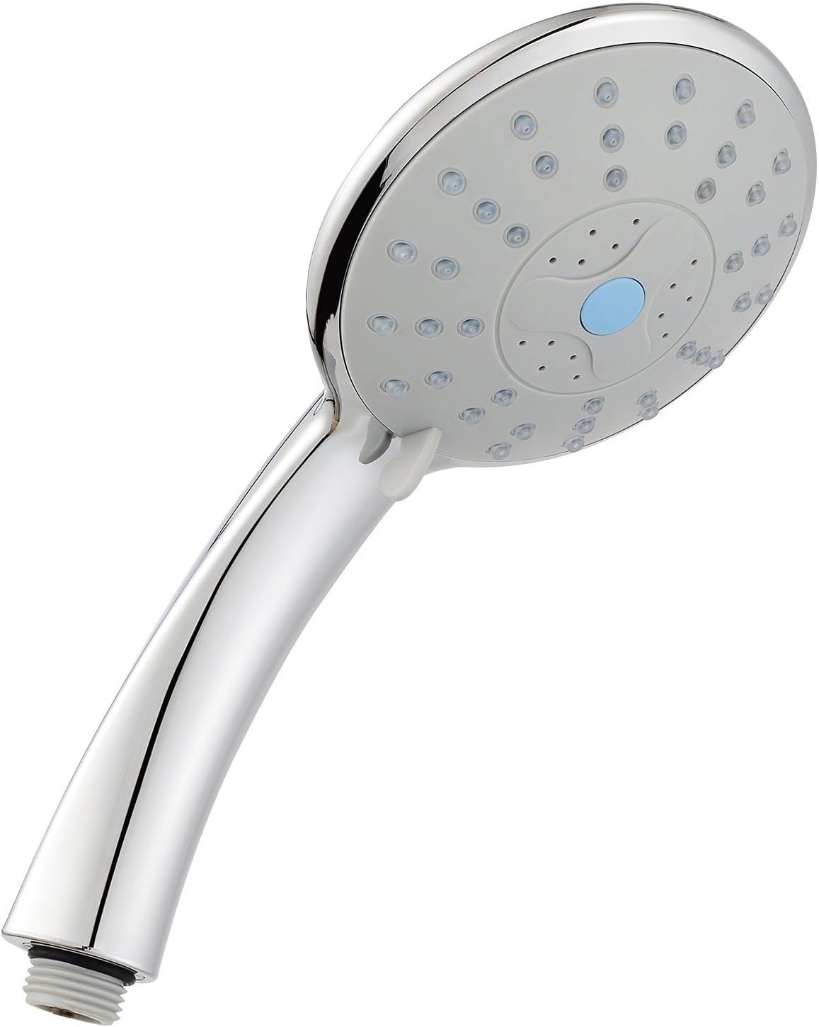 Deliao Elderly Handheld Shower Head Designed For Disabled Pregnant Woman Gravidas With 79-Inch Hose Suciton Cup Holder Bracket Home Care Control Button Convenient Push Button Chrome (Grey)