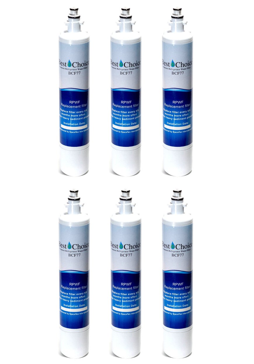 Best Nest Wellness Replacement Refrigerator Water Filter (6-Pack)