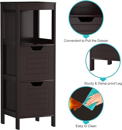 Miniatura 7 de Gabinete de piso de baño, Espresso