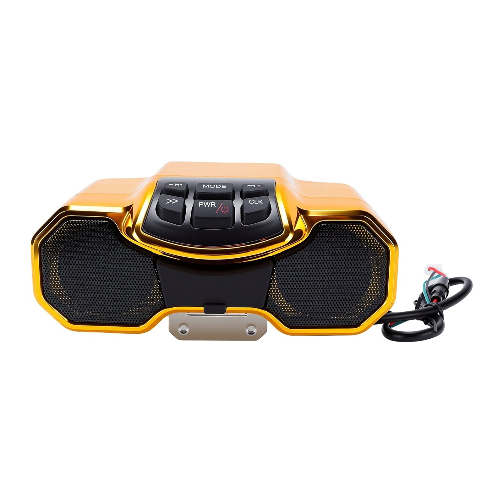 Generic Głośnik Motocyklowy Wodoodporny Subwoofer Bluetooth Odtwarzacz Muzyki do Montażu na Kierownicy 2x10W ABS Metal