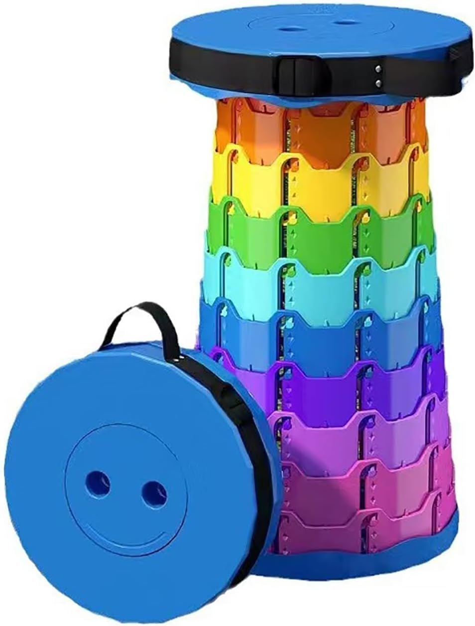 iris upgraded rainbow folding stool more lightweight sturdy aesthetically load capacity of 550 lbs portable folding stool camping fishing hiking trips
