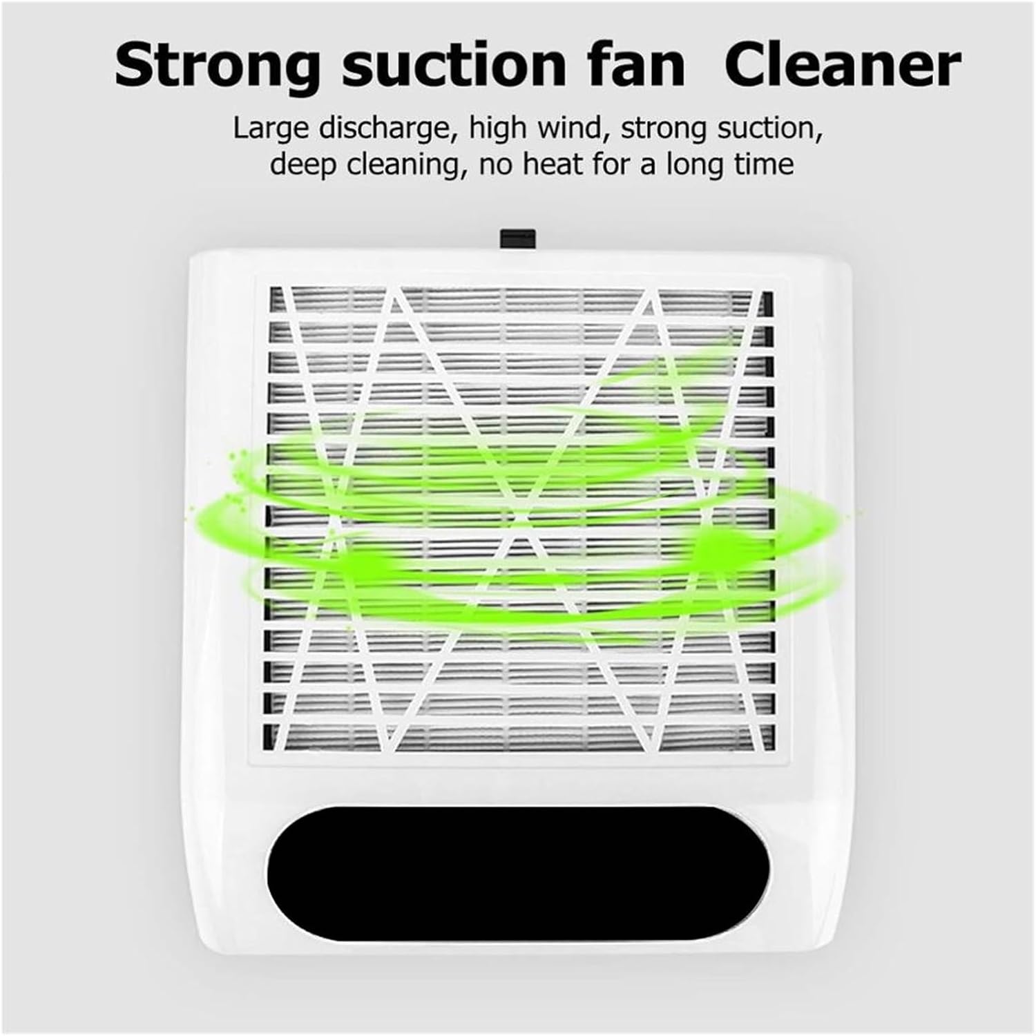 80W Acrylic Nail Dust Collector, Adjustable Nail Polish Vacuum Cleaner with Powerful Suction, Professional Manicure Machine for Nail Art, Salon Use(Silver)