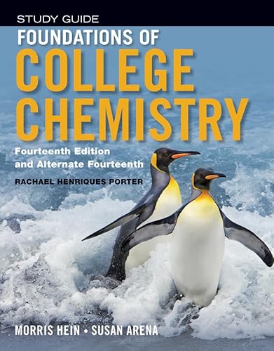 Student Study Guide to accompany Foundations of College Chemistry, 14e & Alt 14e