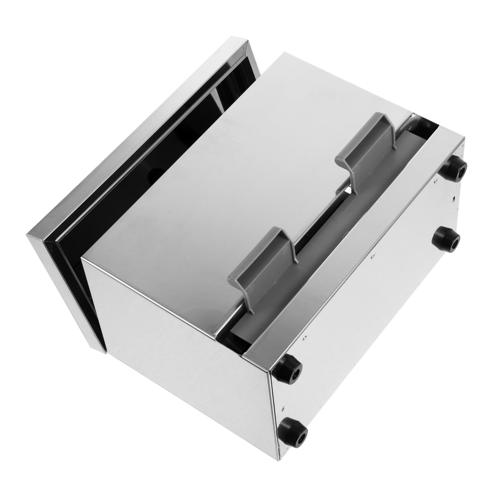 CONGARTENO Versatile Straw Dispenser Box Silver Chopstick Holder Lid for Commercial Use