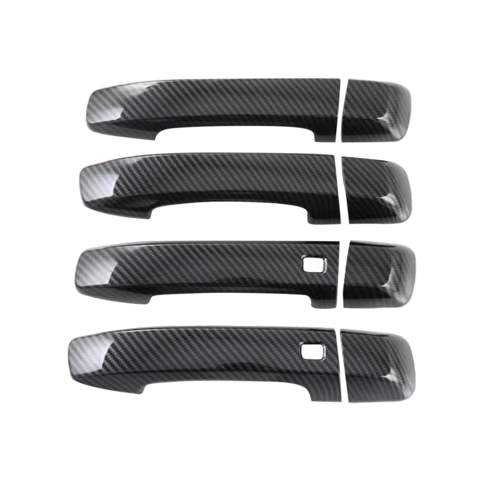 Xdworuw for Kia for Mohave 2020 2021 2022 ABS Carbon Fiber Door Handle Cover Trim Decorator Sticker Exterior Accessories Door Handle Exterior Cover
