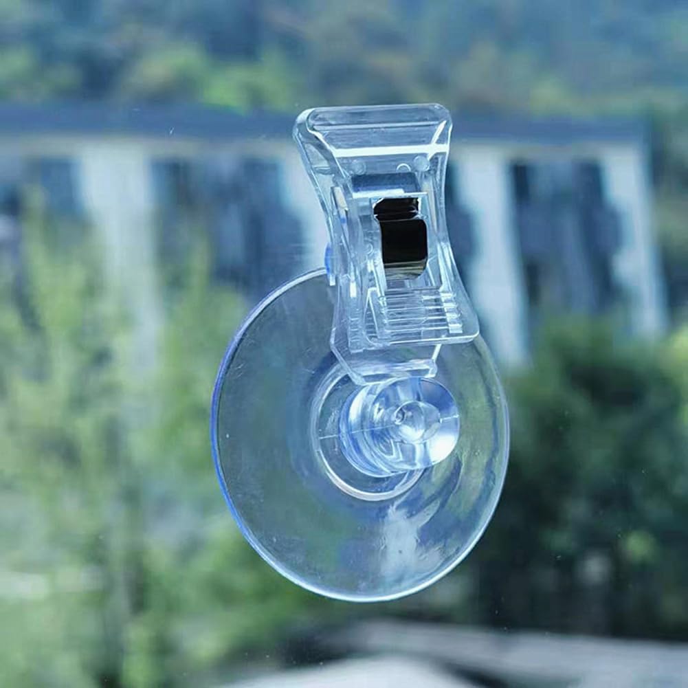 Snapklik.co : 12 Pieces Suction Cup Clips Round Seaweed Clip For - View #4