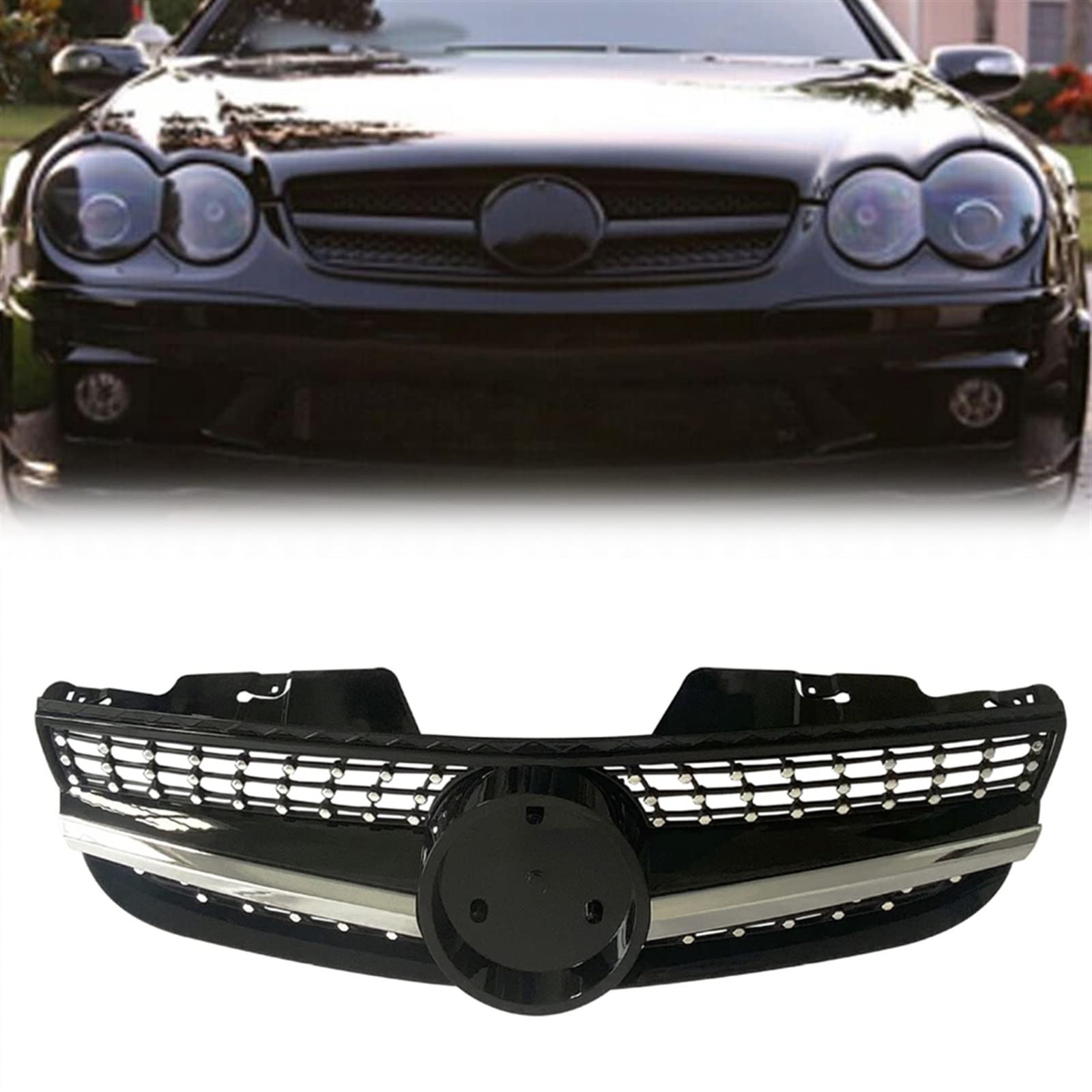 Grille de calandre avant maille Benz SL550 pour remplacer une pièce usée