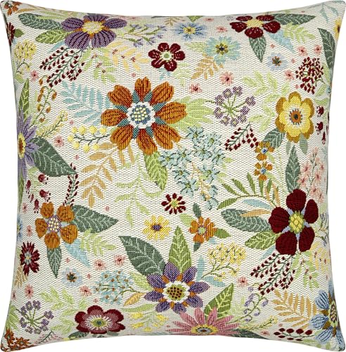 Erwin Müller Kissenhülle Blumen Natur-bunt Größe 40x40 cm