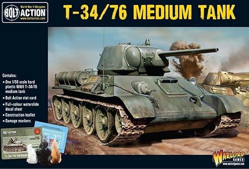 Miniatura 5 de Bolt Action T3476 Tanque mediano 156 WWII Guerra Mundial Figuras de Guerra Militar Kit de Modelo de Plástico