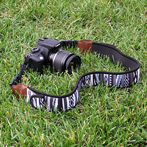 image for USA GEAR TrueSHOT Camera Strap with Grey Southwest Neoprene Pattern , 