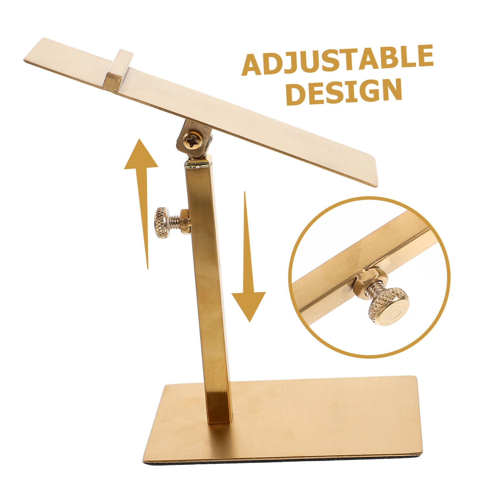 SHINEOFI Espositore per Tacchi Alti in Acciaio Inox Regolabile in Altezza e Angolazione, Supporto in Metallo Compatto per Negozi e Vetrine, Scaffale Porta Scarpe Resistente per
