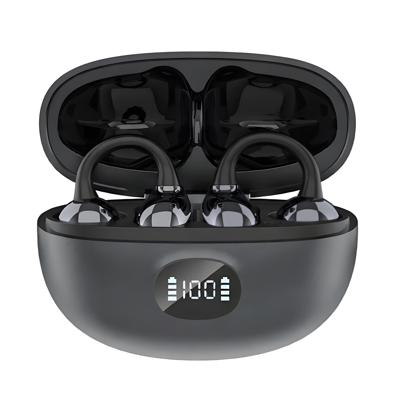 Auriculares Inalámbricos Bluetooth 5.4, Auriculares Inalámbricos Deportivos, Abiertos con Control Táctil Fácil, 65H de Reproducción,Carga Rápida USB-C para Running Sport