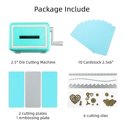 Miniatura 2 de Máquina de troquelado y estampado manual portátil, mini máquina troqueladora artesanal para kit de iniciación, fabricación de tarjetas, álbumes de