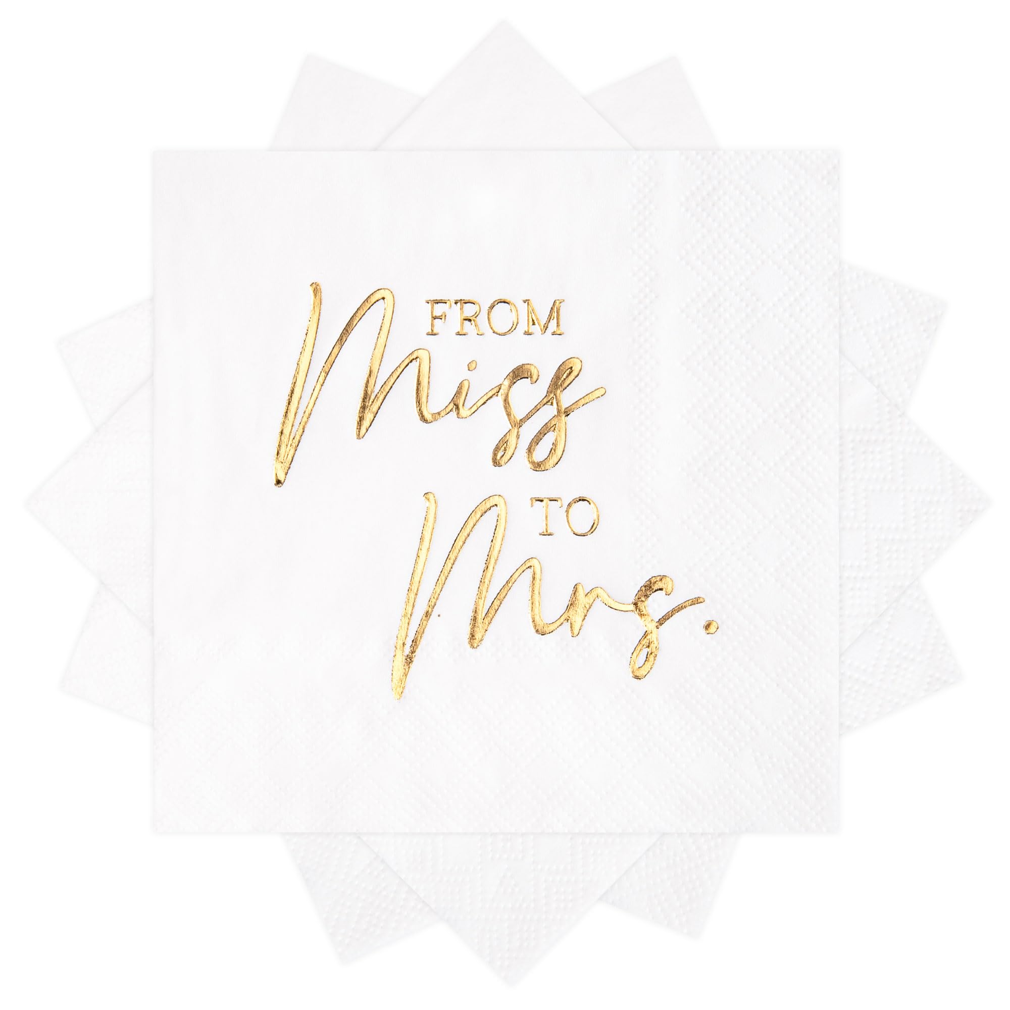 Gold Foil Wedding Napkins - 100 Count -17 Gold Foil Wedding Napkins - 100 Count -17